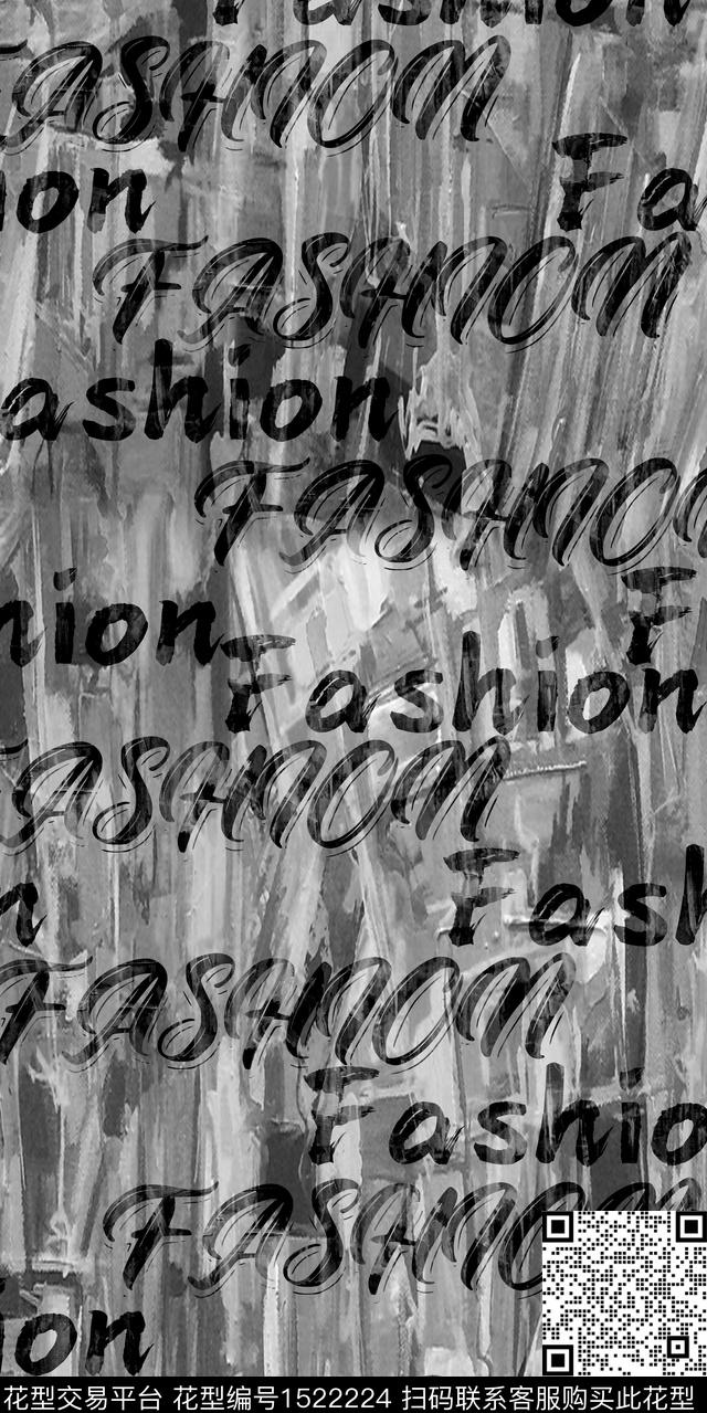 字母男装大牌风传统印花华亿平台下载（图片编号: 1522224） - 瓦栏（Walan）