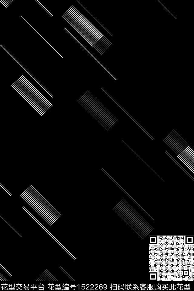 几何衬衫男装数码印花华亿平台下载（图片编号: 1522269） - 瓦栏（Walan）