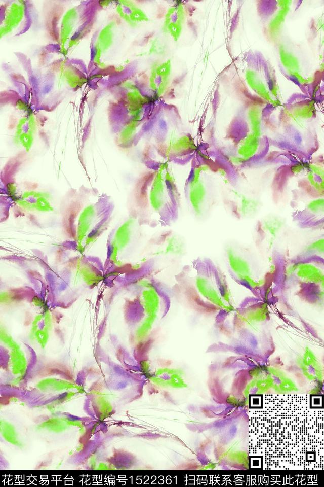 水彩渐变肌理数码印花华亿平台下载（图片编号: 1522361） - 瓦栏（Walan）