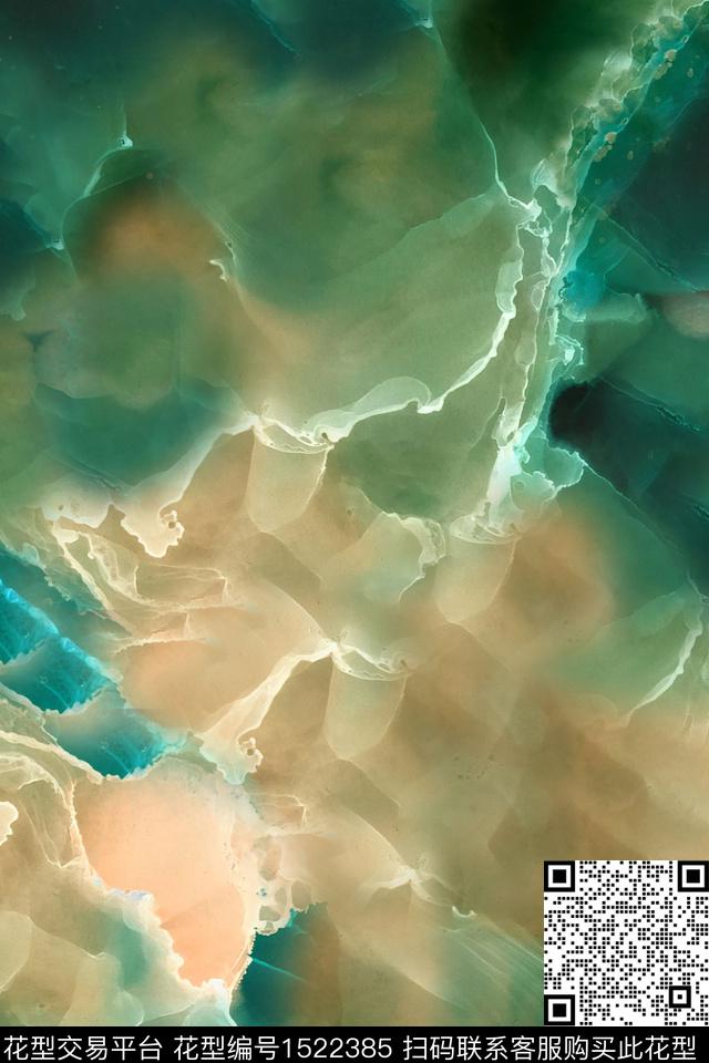 渐变肌理女装数码印花华亿平台下载（图片编号: 1522385） - 瓦栏（Walan）