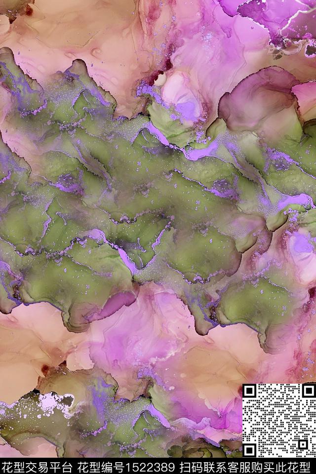 渐变肌理女装数码印花华亿平台下载（图片编号: 1522389） - 瓦栏（Walan）