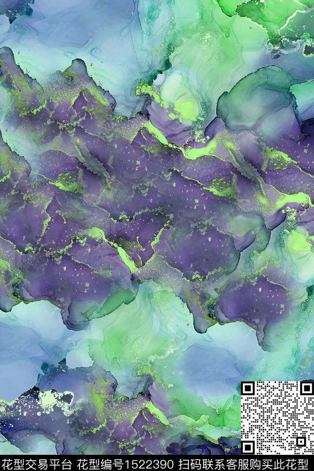 渐变肌理女装数码印花华亿平台下载（图片编号: 1522390） - 瓦栏（Walan）