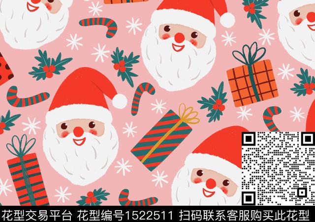 节日圣诞礼物数码印花华亿平台下载（图片编号: 1522511） - 瓦栏（Walan）
