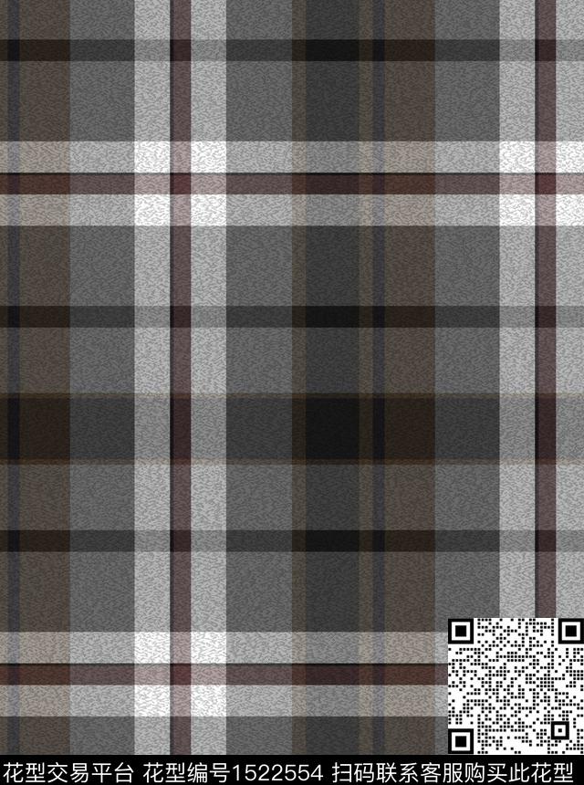 格子几何大牌风数码印花华亿平台下载（图片编号: 1522554） - 瓦栏（Walan）