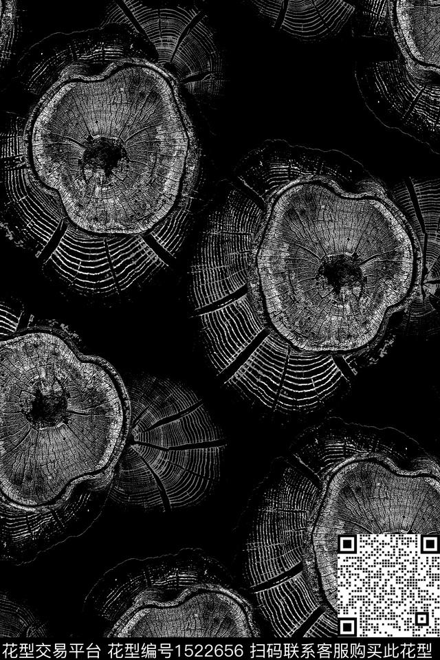 肌理抽象花卉几何数码印花华亿平台下载（图片编号: 1522656） - 瓦栏（Walan）