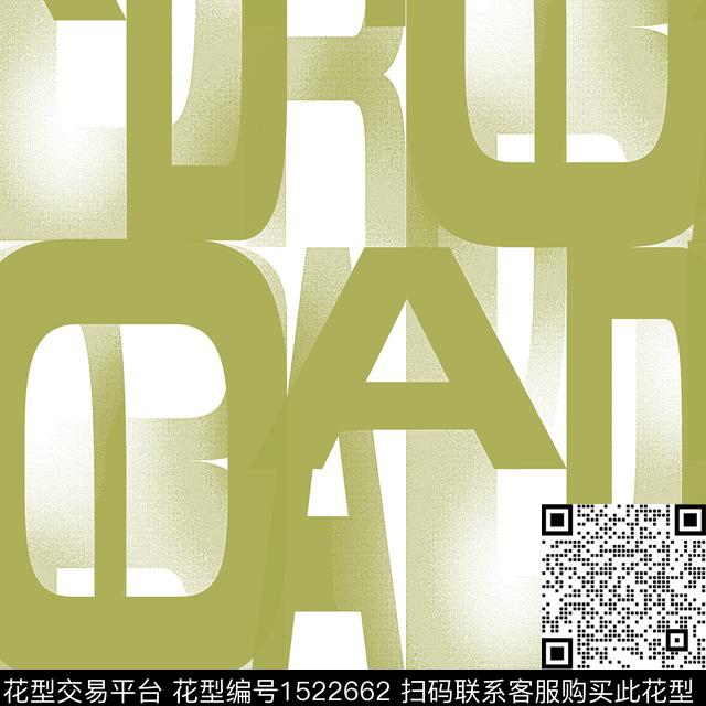 渐变字母中国红数码印花华亿平台下载（图片编号: 1522662） - 瓦栏（Walan）