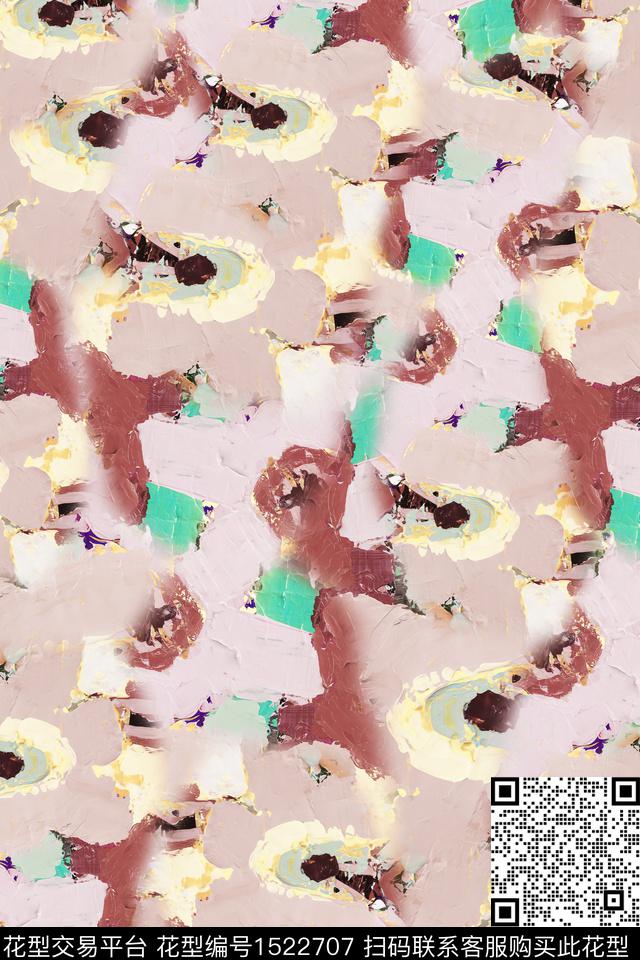 肌理纹理抽象数码印花华亿平台下载（图片编号: 1522707） - 瓦栏（Walan）