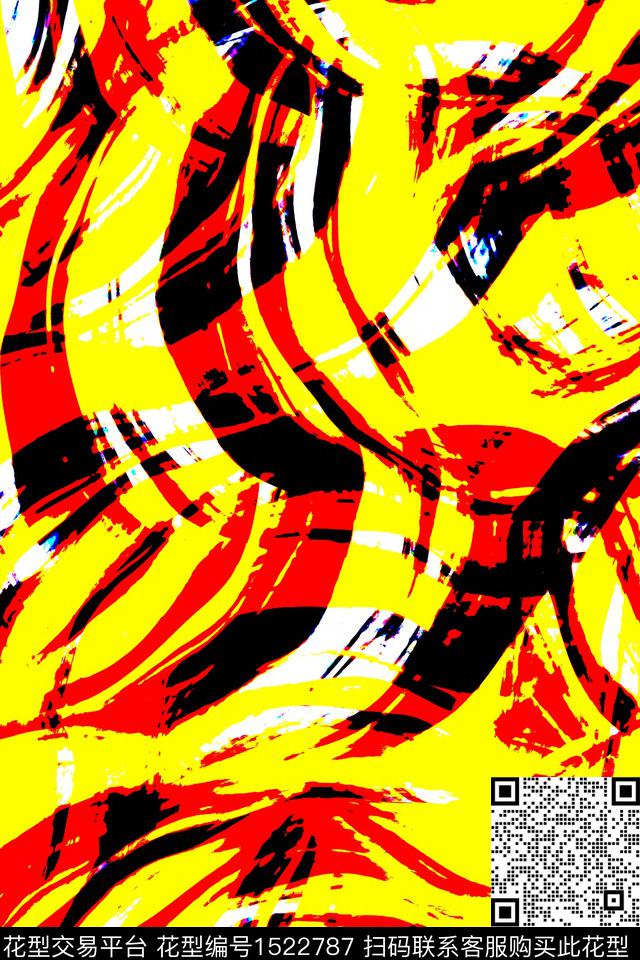 几何男装纹理数码印花华亿平台下载（图片编号: 1522787） - 瓦栏（Walan）