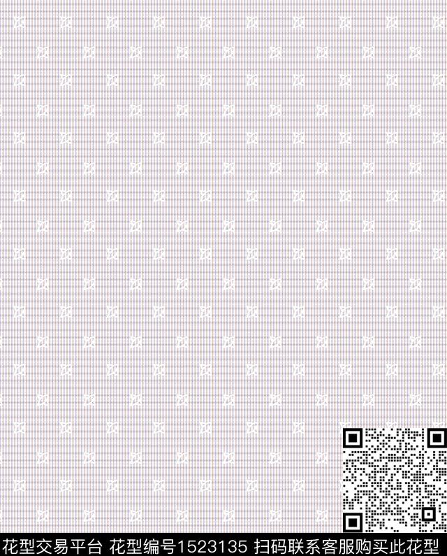 格子几何大牌风传统印花华亿平台下载（图片编号: 1523135） - 瓦栏（Walan）