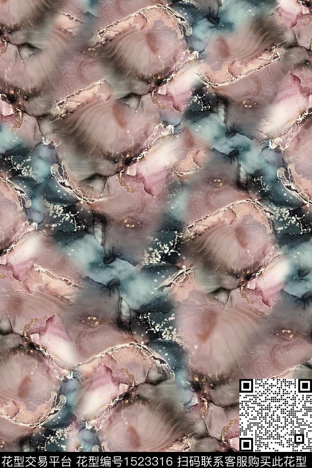 肌理纹理抽象数码印花华亿平台下载（图片编号: 1523316） - 瓦栏（Walan）