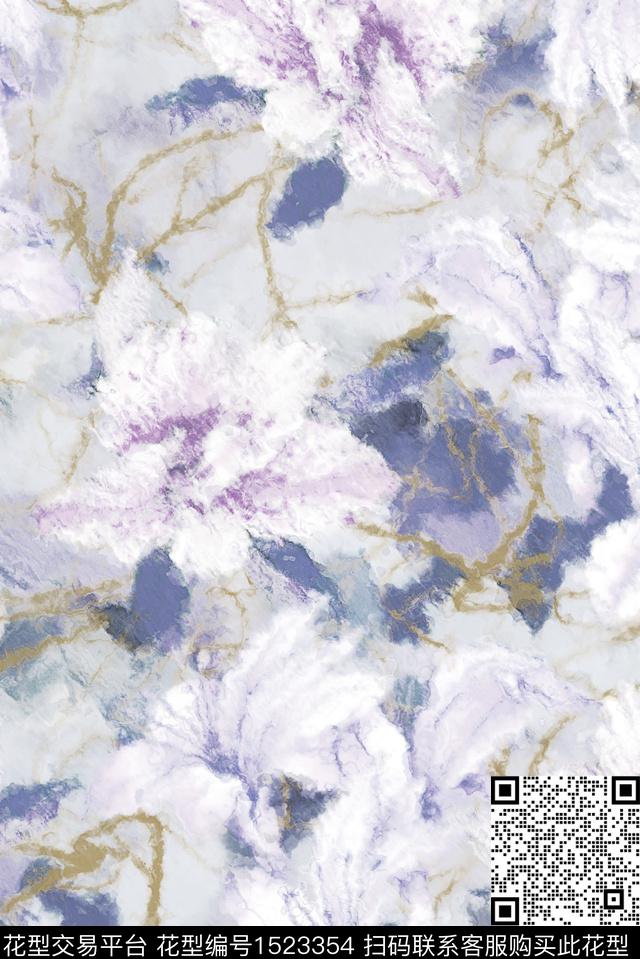 朦胧花卉柔焦模糊数码印花华亿平台下载（图片编号: 1523354） - 瓦栏（Walan）