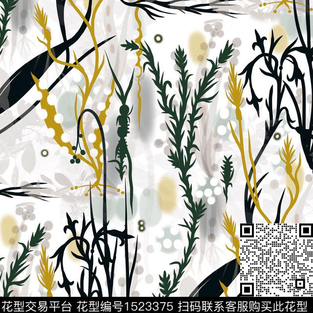 年轻女性笔触2023春夏数码印花华亿平台下载（图片编号: 1523375） - 瓦栏（Walan）