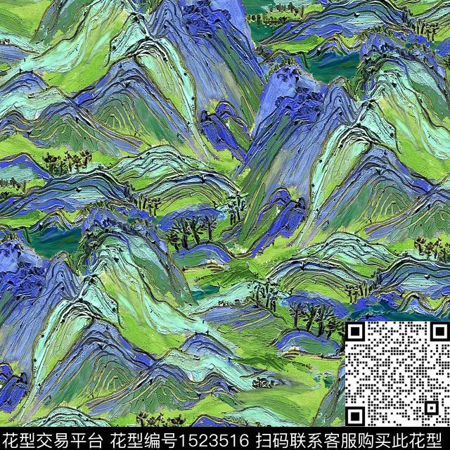 荷花油画华亿平台国画数码印花华亿平台下载（图片编号: 1523516） - 瓦栏（Walan）