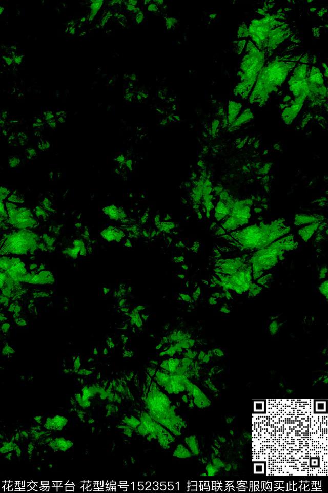 男装抽象纹理数码印花华亿平台下载（图片编号: 1523551） - 瓦栏（Walan）