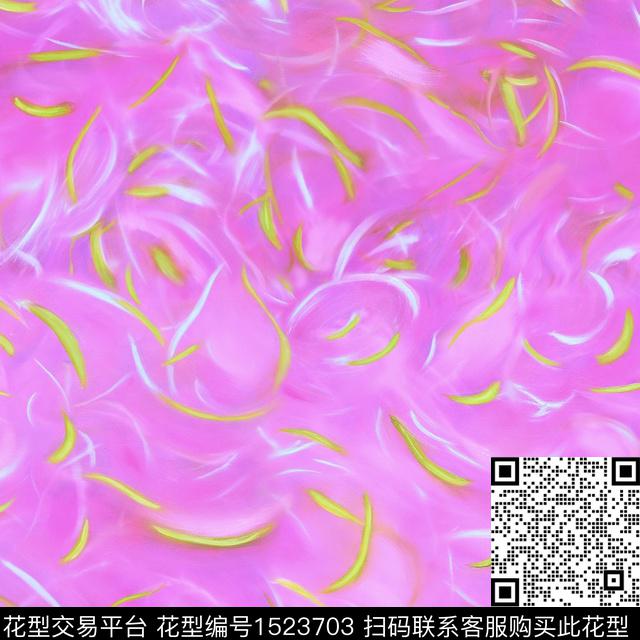 纹理抽象手绘数码印花华亿平台下载（图片编号: 1523703） - 瓦栏（Walan）