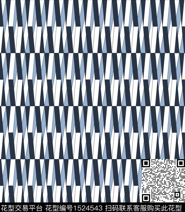 几何大牌风小碎花传统印花华亿平台下载（图片编号: 1524543） - 瓦栏（Walan）