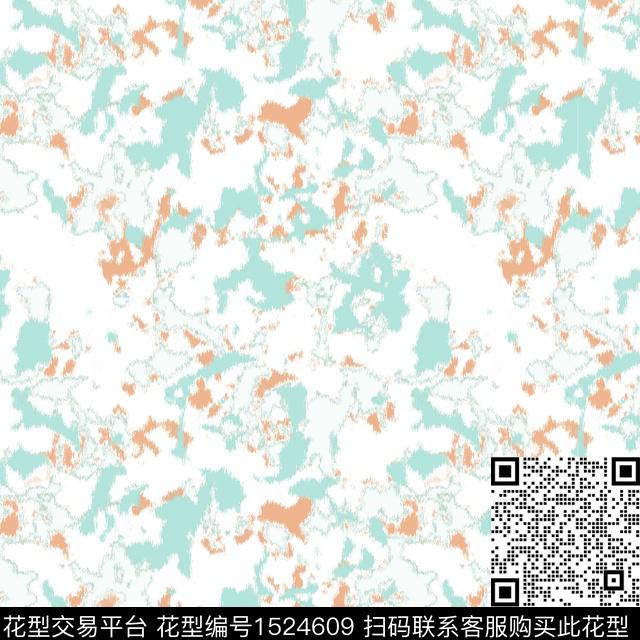 女装抽象纹理数码印花华亿平台下载（图片编号: 1524609） - 瓦栏（Walan）