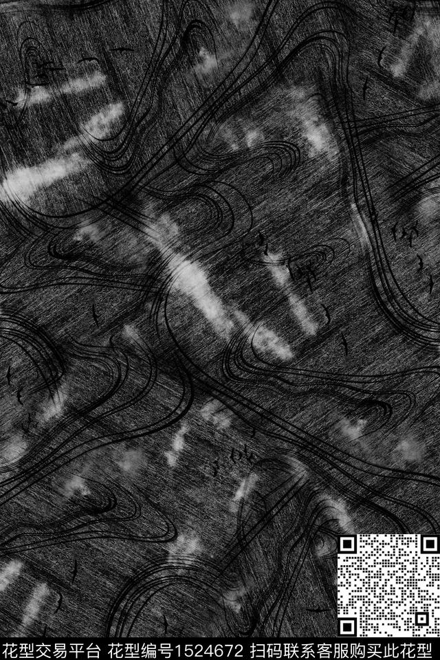 男装纹理抽象数码印花华亿平台下载（图片编号: 1524672） - 瓦栏（Walan）