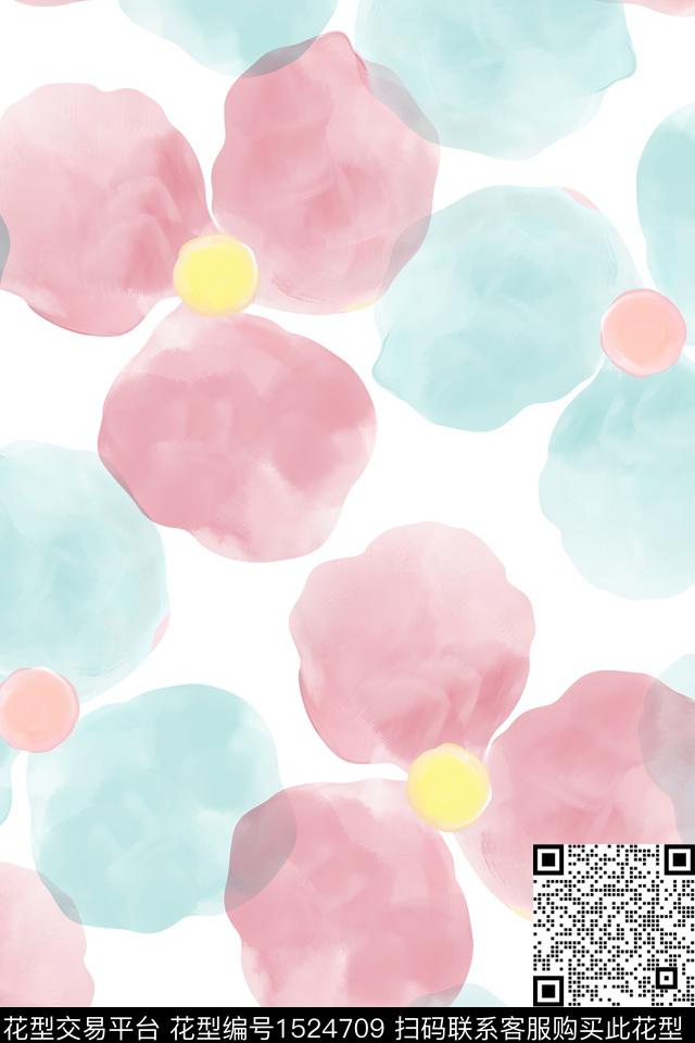 绿植树叶花卉肌理数码印花华亿平台下载（图片编号: 1524709） - 瓦栏（Walan）