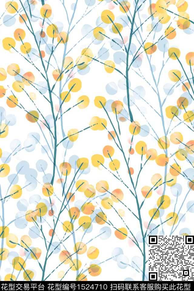小碎花花卉小清新数码印花华亿平台下载（图片编号: 1524710） - 瓦栏（Walan）