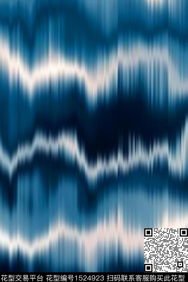 扎染华亿平台大牌风条纹数码印花华亿平台下载（图片编号: 1524923） - 瓦栏（Walan）