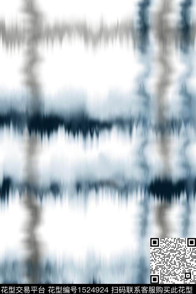 条纹扎染华亿平台抽象数码印花华亿平台下载（图片编号: 1524924） - 瓦栏（Walan）