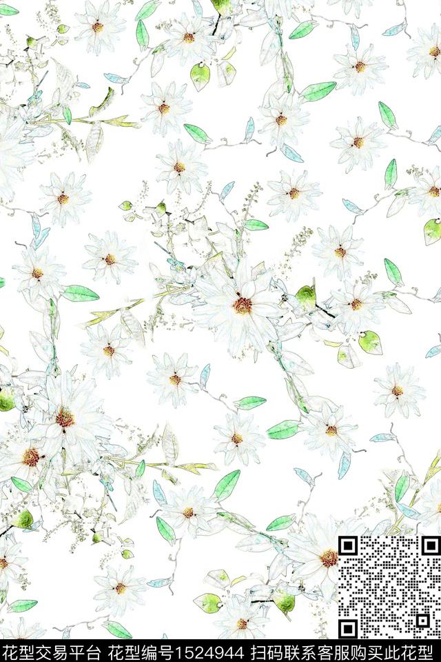 数码华亿平台花卉小碎花数码印花华亿平台下载（图片编号: 1524944） - 瓦栏（Walan）
