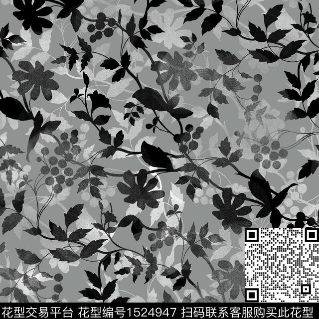 抽象花卉花卉小碎花数码印花华亿平台下载（图片编号: 1524947） - 瓦栏（Walan）