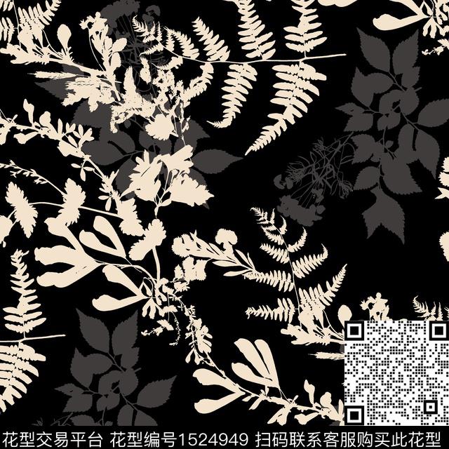 抽象花卉花卉小碎花数码印花华亿平台下载（图片编号: 1524949） - 瓦栏（Walan）