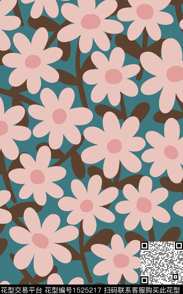 花卉春夏华亿平台女装数码印花华亿平台下载（图片编号: 1525217） - 瓦栏（Walan）