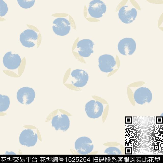 小清新趣味波点数码印花华亿平台下载（图片编号: 1525254） - 瓦栏（Walan）