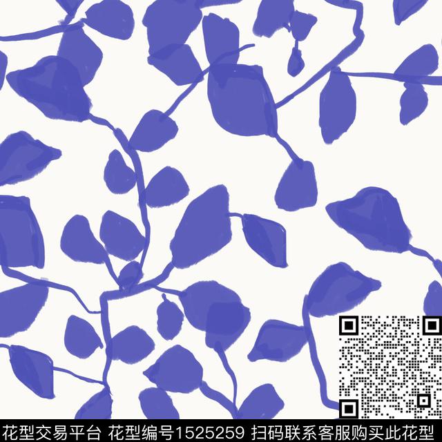 肌理线条画抽象数码印花华亿平台下载（图片编号: 1525259） - 瓦栏（Walan）