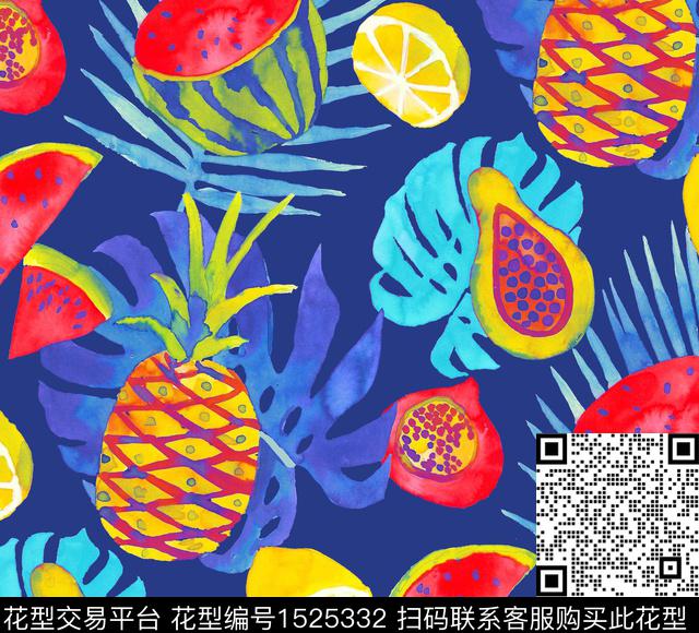 ZARA水果热带华亿平台传统印花华亿平台下载（图片编号: 1525332） - 瓦栏（Walan）