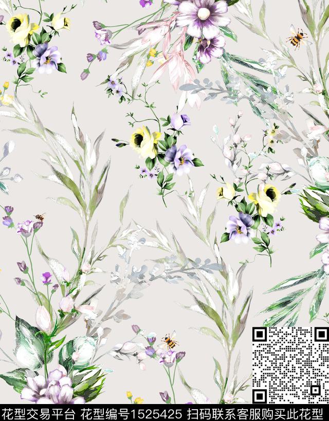 女装植物时装周印花数码印花华亿平台下载（图片编号: 1525425） - 瓦栏（Walan）