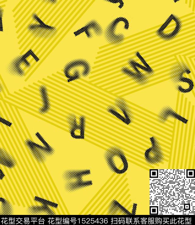 大牌男装字母男装字母条纹印花数码印花华亿平台下载（图片编号: 1525436） - 瓦栏（Walan）