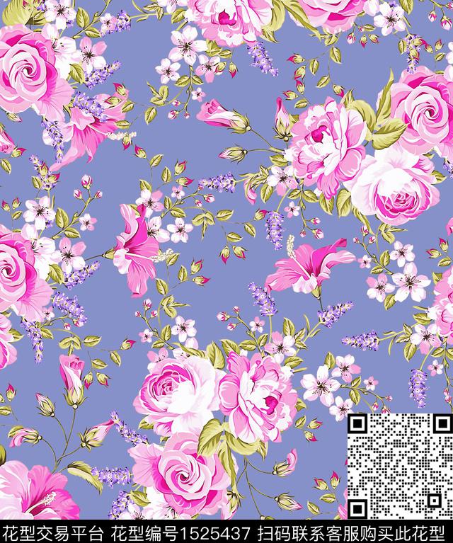 女装花卉家纺印花数码印花华亿平台下载（图片编号: 1525437） - 瓦栏（Walan）