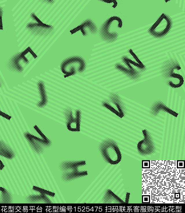 大牌男装字母男装字母条纹印花数码印花华亿平台下载（图片编号: 1525475） - 瓦栏（Walan）