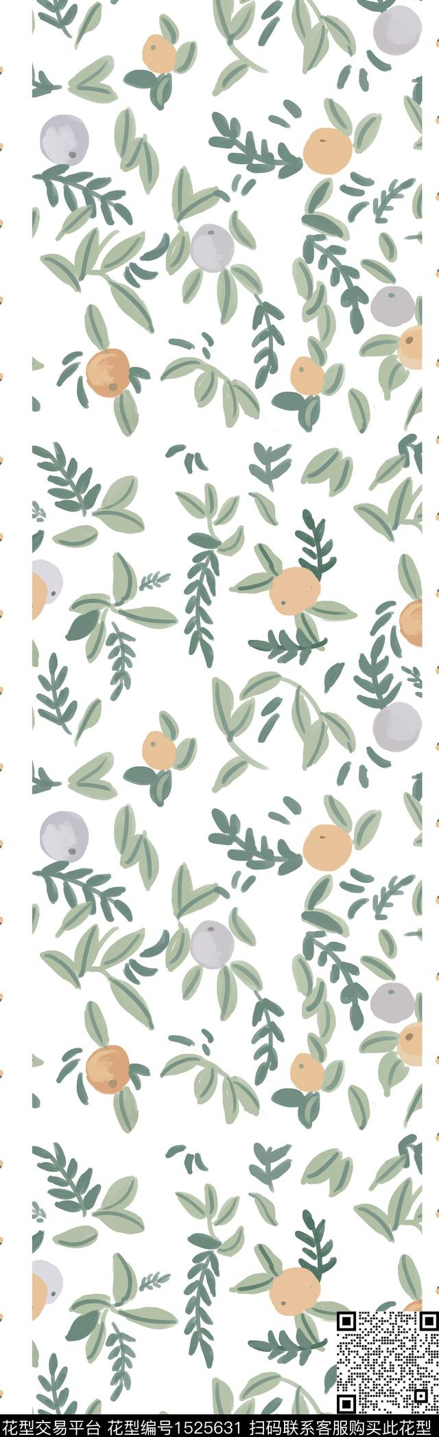 花卉春夏华亿平台植物数码印花华亿平台下载（图片编号: 1525631） - 瓦栏（Walan）