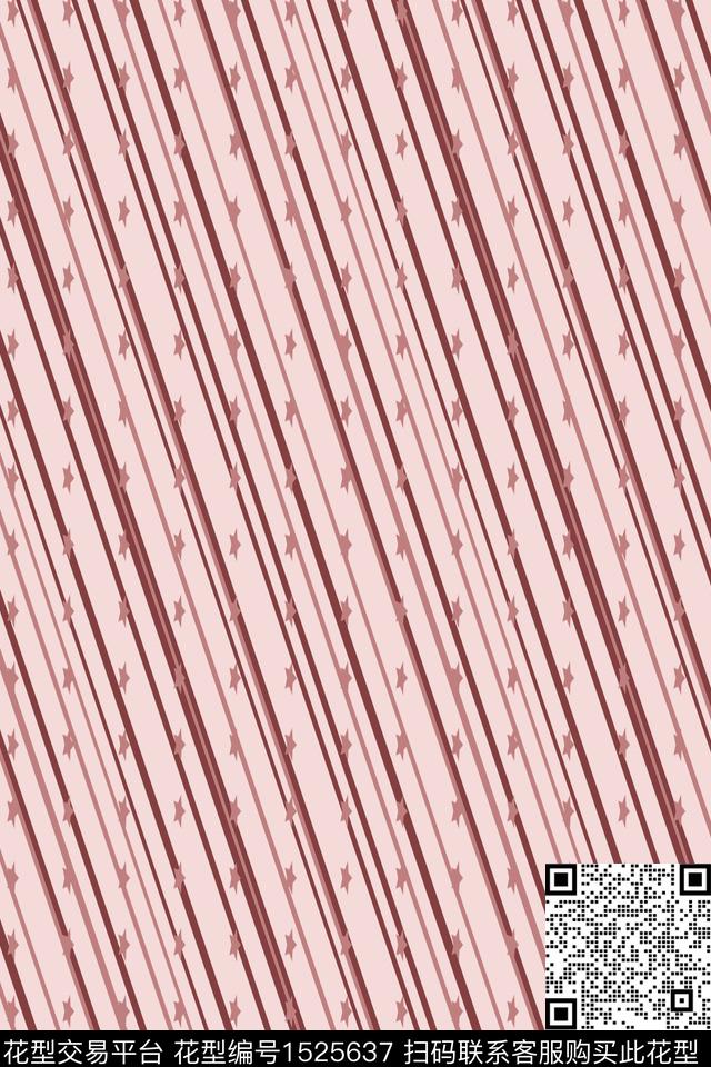 线条几何年轻女性数码印花华亿平台下载（图片编号: 1525637） - 瓦栏（Walan）