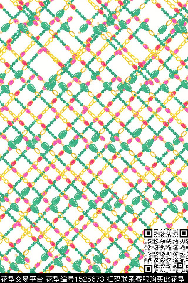 链条童装格子数码印花华亿平台下载（图片编号: 1525673） - 瓦栏（Walan）