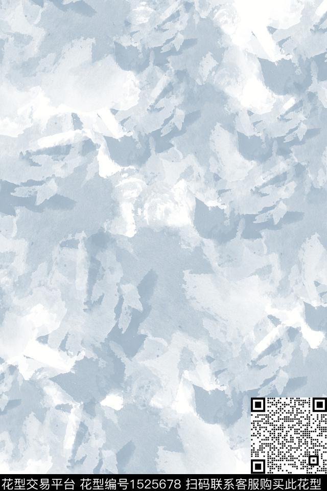 童装水彩纹理数码印花华亿平台下载（图片编号: 1525678） - 瓦栏（Walan）