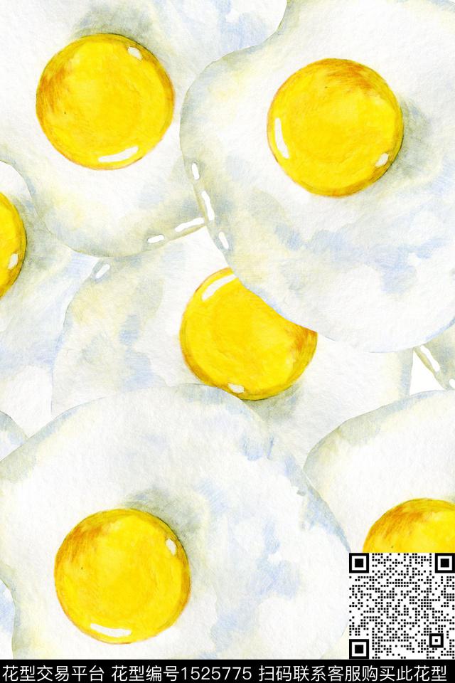 水彩食物童装数码印花华亿平台下载（图片编号: 1525775） - 瓦栏（Walan）