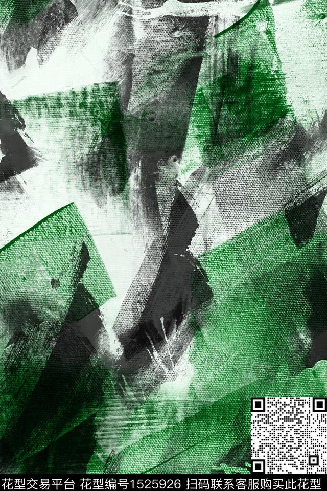 肌理抽象男装满版花传统印花华亿平台下载（图片编号: 1525926） - 瓦栏（Walan）