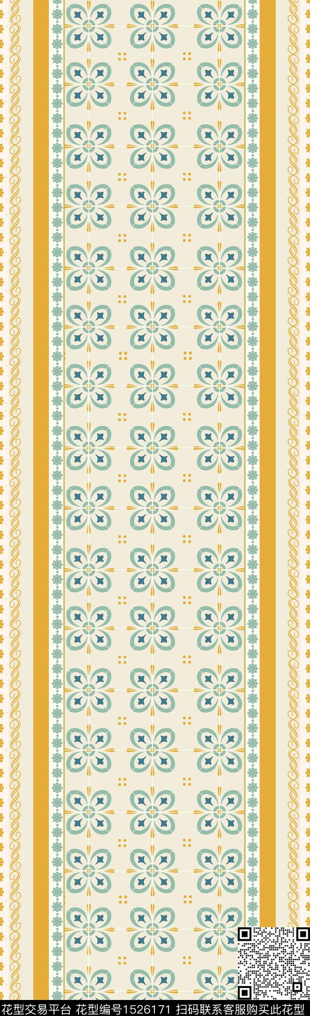 格子几何数码印花华亿平台下载（图片编号: 1526171） - 瓦栏（Walan）
