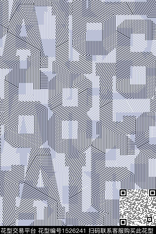 字母男装抽象数码印花华亿平台下载（图片编号: 1526241） - 瓦栏（Walan）