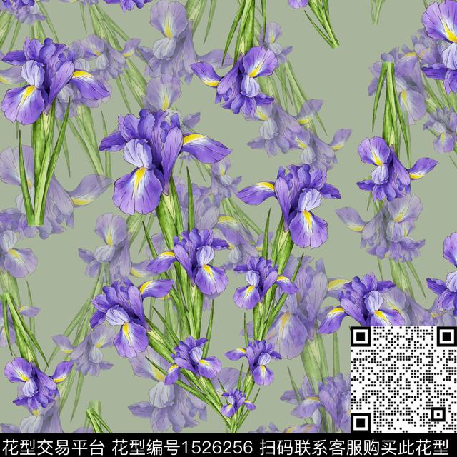 花卉水彩花卉小碎花数码印花华亿平台下载（图片编号: 1526256） - 瓦栏（Walan）