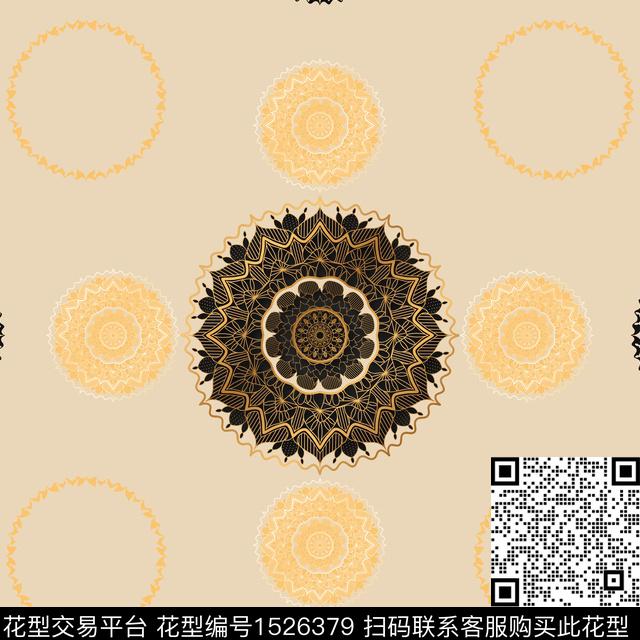 男装宫廷风传统纹样传统印花华亿平台下载（图片编号: 1526379） - 瓦栏（Walan）