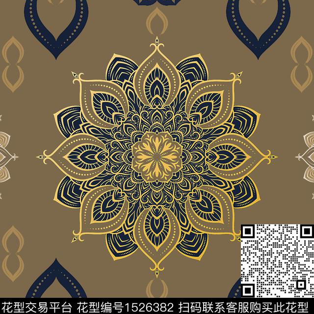 男装宫廷风传统纹样传统印花华亿平台下载（图片编号: 1526382） - 瓦栏（Walan）