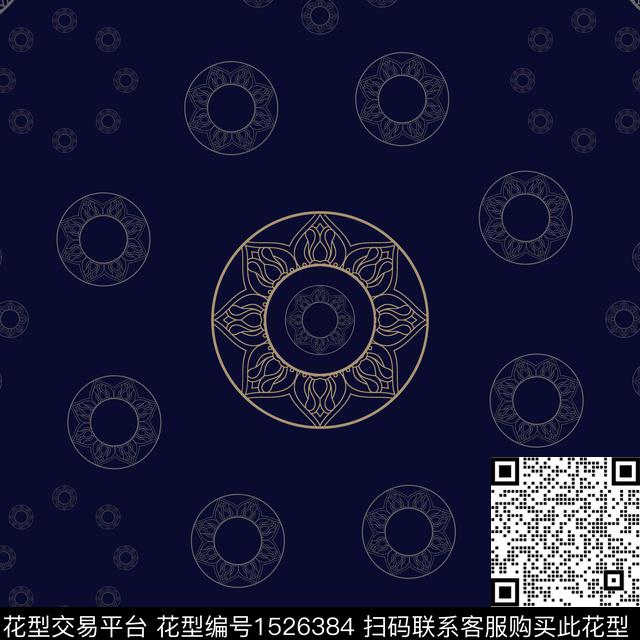 男装宫廷风传统纹样传统印花华亿平台下载（图片编号: 1526384） - 瓦栏（Walan）