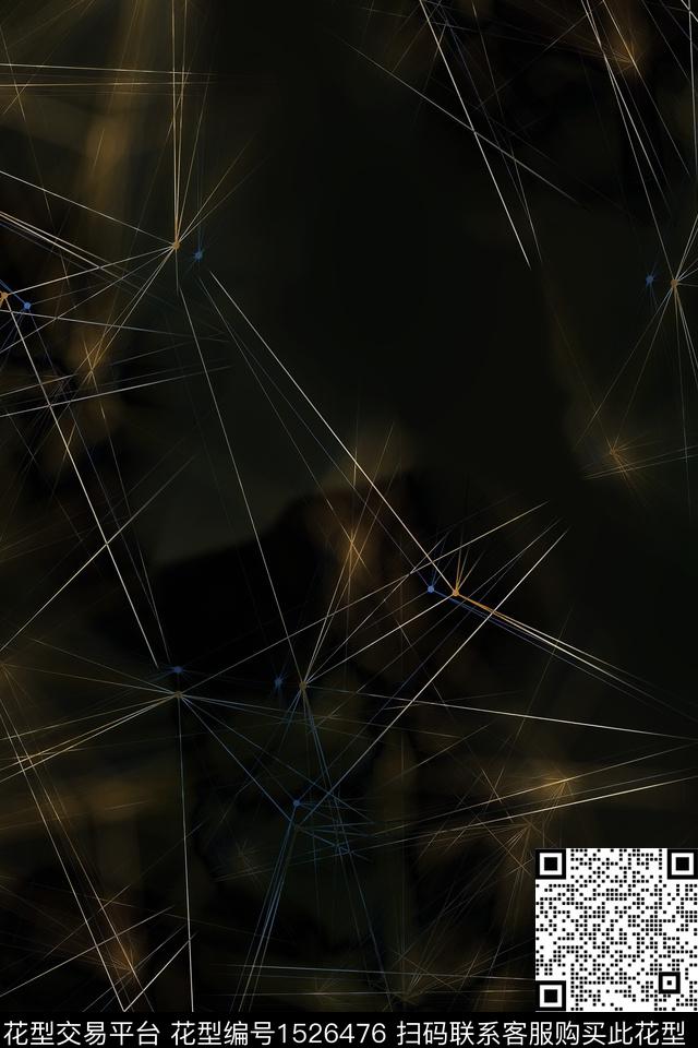 抽象纹理线条数码印花华亿平台下载（图片编号: 1526476） - 瓦栏（Walan）